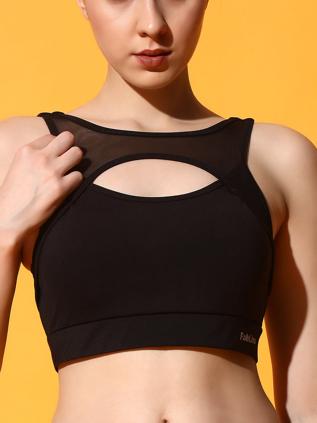 Net Sports Bra Full Coverage