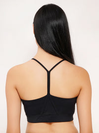 FabLina Sports Bra Medium Support Black