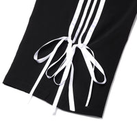 FabLina Women’s Mid-Waist Athleisure Track Pants Black