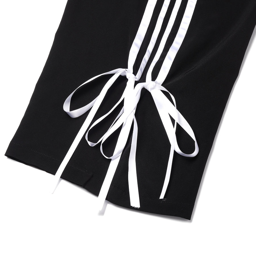 FabLina Women’s Mid-Waist Athleisure Track Pants Black