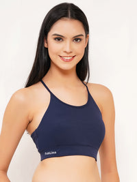 FabLina Sports Bra Medium Support Blue