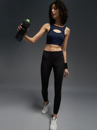 FabLina Women's Sports Bra, Mesh Cutout Design, High Support, Activewear